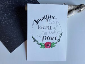 Imagine if people were living in peace