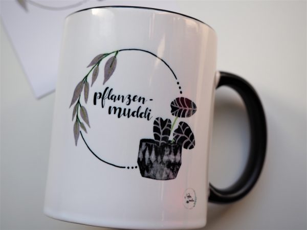 Tasse Pflanzenmuddi mit Karte – Bild 4