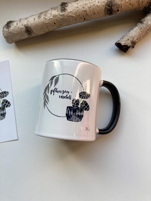 Tasse Pflanzenvaddi mit Karte – Bild 5